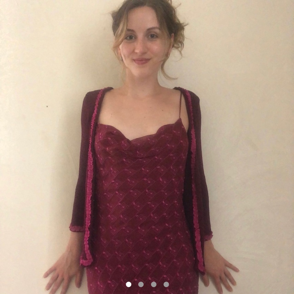 Betsey johnson matching cardigan and dress